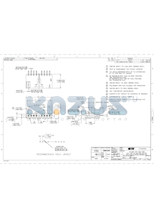 2-103639-5 datasheet - HDR ASSY, VERT, SINGLE ROW 2.54 [.100] C/L 0.64 [.025] SQ POST, WITH PLZN & LATCHING, AMPMODU MTE