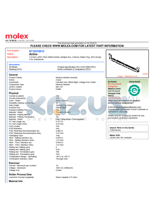 0712519012 datasheet - 1.27mm (.050