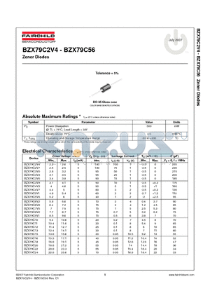BZX79C2V4_07 datasheet - Zener Diodes