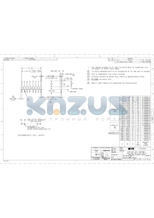 2-104345-3 datasheet - HEADER ASSY, MOD II, BREAKAWAY, SINGLE ROW, .100 CL, VERT, .025 SQ POSTS, WITH RETENTION FEATURE