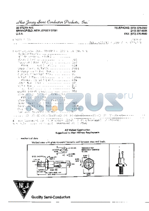 2N683A datasheet - SCR, V(DRM) = 100V to 199.9V