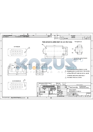 2-1103111-3 datasheet - FEMALE INSERT BUCHENEINSATZ HN.D.40