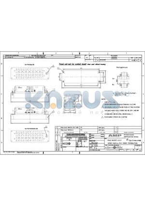 2-1103112-3 datasheet - MALE INSERT ASSY SERIES HN.D.64 POS. CRIMP-TERMINATION