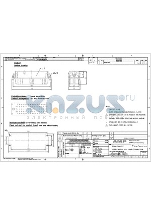 2-1103113-3 datasheet - FEMALE INSERT SERIES HN.D.64 POS. CRIMP-TERMINATION