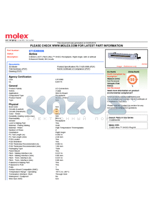 0714300008 datasheet - 0.80mm (.031