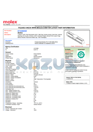 0714360564 datasheet - 1.00mm (.039