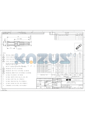 2-1105101-1 datasheet - SOCKET CONTACT SERIES HA. HE. HVE