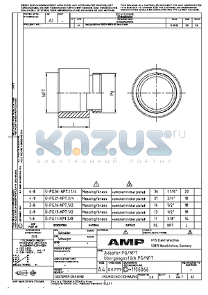 2-1106066-8 datasheet - Adapter PG/NPT Ubergangsstuck PG/NPT