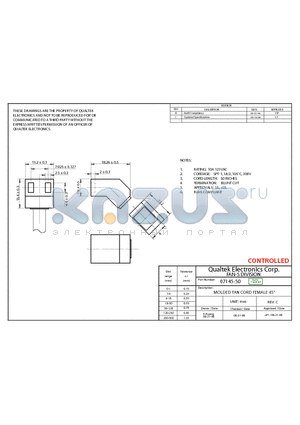 07145-50 datasheet - MOLDED FAN CORD FEMALE 45`