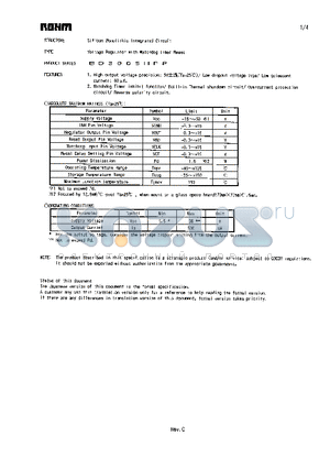 BD3005HFP datasheet - Voltage Regulator with Watchdog Timer Reset