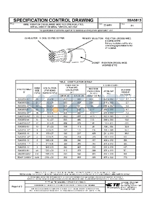 2-1191606-4 datasheet - WIRE, RADIATION-CROSSLINKED, MODIFIED ETFE-INSULATED NORMAL WEIGHT, GENERAL PURPOSE, 600 VOLT