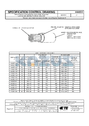 2-1192104-0 datasheet - WIRE, RADIATION-CROSSLINKED, POLYALKENE-INSULATED, LIGHTWEIGHT, GENERAL PURPOSE, 2500 VOLT