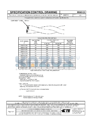 2-1192392-3 datasheet - TWO CONDUCTOR CABLE, UNSHIELDED, UNJACKETED, GENERAL PURPOSE, 600 VOLT