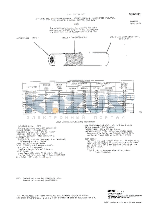 2-1192501-1 datasheet - CABLE, ELECTRIC, RADIATION-CROSSLINKED, EXTRUDED, MODIFIED, FLUOROPOLYMER-INSULATED