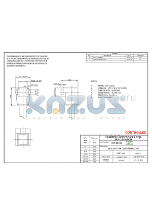 07190-36 datasheet - MOLDED FAN CORD FEMALE 90`