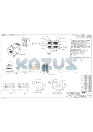 2-1375055-5 datasheet - ASSEMBLY, SL 110 JACK, CAT 6