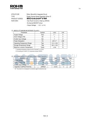 BD3520FVM datasheet - Silicon Monolithic Integrated Circuit