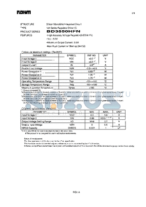 BD3550HFN datasheet - Silicon Monolithic Integrated Circuit