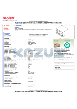 0719790207 datasheet - 2.54mm (.100