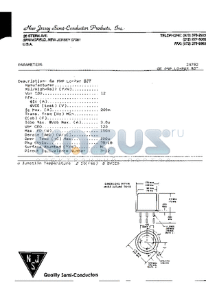 2N782 datasheet - GE PNP LO-PWR BJT