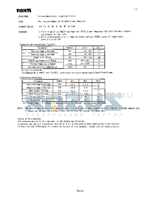 BD3916FVM datasheet - Positive and Negative Variable Linear Regulator