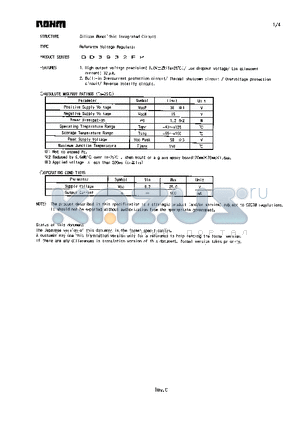 BD3932FP datasheet - Reference Voltage Regulator