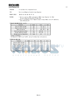 BD3989FV datasheet - Silicon Monolithic Integrated Circuit