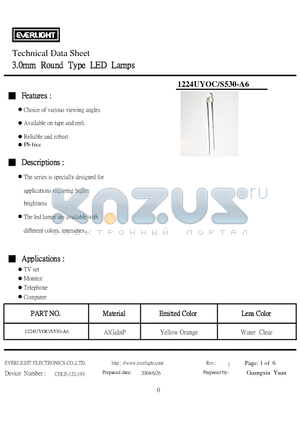 1224UYOC-S530-A6 datasheet - 1224UYOC-S530-A6