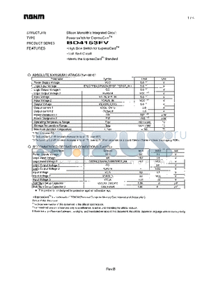 BD4153FV datasheet - Power switch for ExpressCard