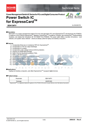 BD4154FV_09 datasheet - Power Switch IC for ExpressCardTM