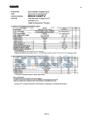 BD4155FV datasheet - Power switch for ExpressCard