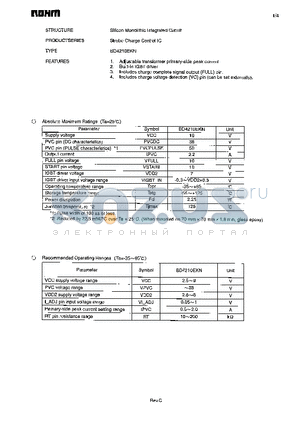 BD4210EKN datasheet - Strobe Charge Control IC