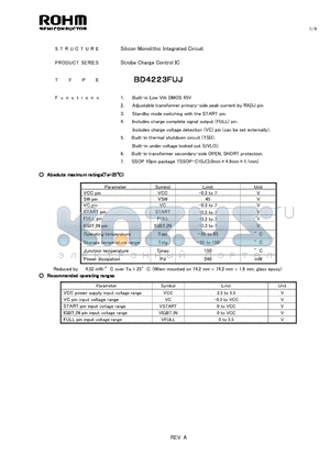 BD4223FUJ datasheet - Silicon Monolithic Integrated Circuit