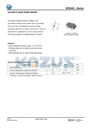 BZX84C11 datasheet - SILICON PLANAR ZENER DIODES