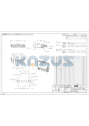 2-1445051-2 datasheet - VERTICAL THRU HOLE HEADER ASSY, TIN CONTACTS, WITH THRU HOLE HOLDDOWNS, SINGLE ROW, MICRO MATE-N-LOK