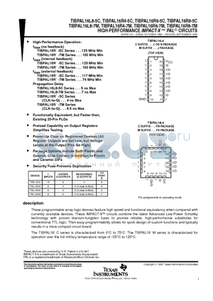 5962-85155212A datasheet - HIGH-PERFORMANCE IMPACT-X E PAL CIRCUITS