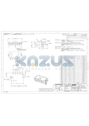 2-1445090-2 datasheet - RIGHT ANGLE THRU HOLE HEADER ASSY, 0.38 MIC GOLD CONTACTS, W/THRU HOLE HOLDDOWNS, SGL ROW, MICRO MATE-N-LOK