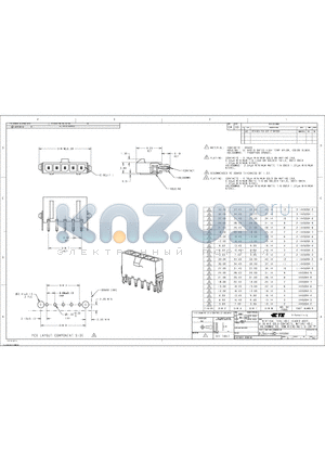 2-1445094-4 datasheet - VERTICAL THRU HOLE HEADER ASSY, 0.76 MIC GOLD CONTACTS, W/THRU HOLE HOLDDOWNS, SGL ROW. MICRO MATE-N-LOK