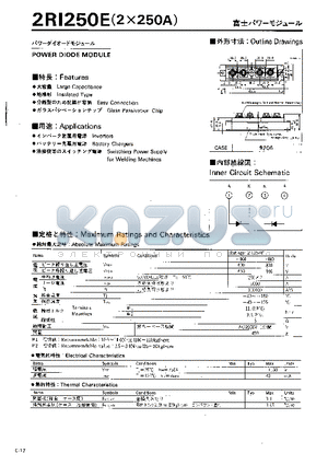 2RI250 datasheet - POWER DIODE MODULE