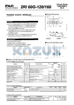 2RI60G-160 datasheet - POWER DIODE MODULE