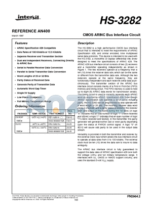 5962-8688001XA datasheet - CMOS ARINC Bus Interface Circuit