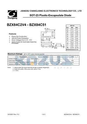 BZX84C18 datasheet - Plastic-Encapsulate Diode