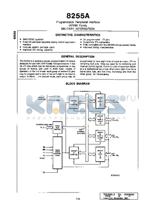 5962-8757002 datasheet - Programmable Peripheral Interface iAPX86 Family