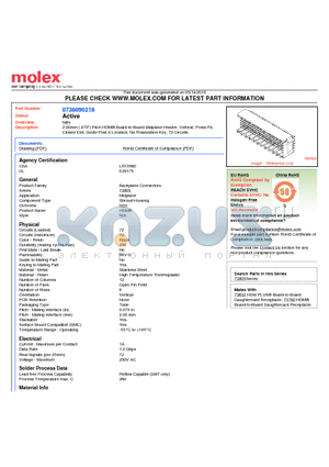 0738090218 datasheet - 2.00mm (.079