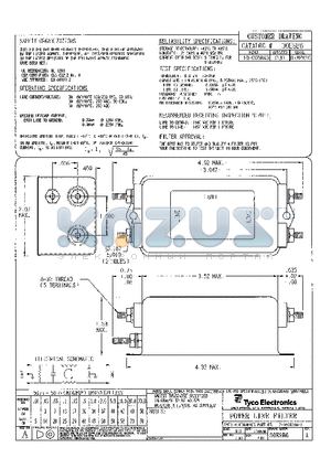 2-1609034-1 datasheet - POWER LINE FILTER