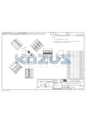 2-1776252-3 datasheet - TERMINAL BLOCK 45 DEGREE WIRE INLET W/INTERLOCK, 5.0mm PITCH, HIGH TEMP