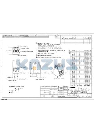 2-284391-3 datasheet - TERMINAL BLOCK PCB, MOUNT STRAIGHT SIDE WIRE ENTRY, STACKING W/INTERLOCK, 3.5mm, PITCH