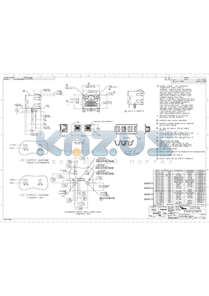 2-406549-1 datasheet - INVERTED MODULAR JACK ASSEMBLY, 1X1, SHIELDED, PANEL GROUND, LED