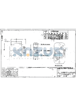 2-6 datasheet - OUTLINE DRAWN HOODS REG TOP OPENING FOR TURNABLE JACKSCREWS