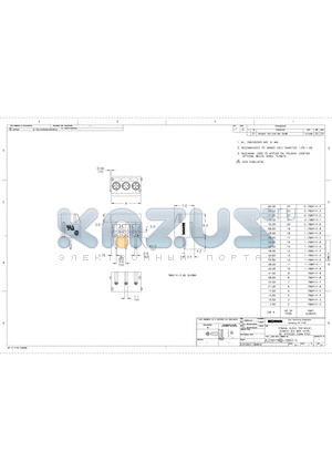 2-796414-1 datasheet - TERMINAL BLOCK PCB MOUNT, STRAIGHT SIDE WIRE ENTRY, W/INTERLOCK, 3.5mm PITCH